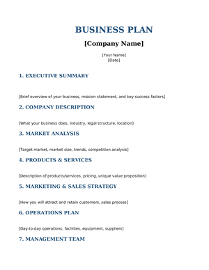 Business Plan