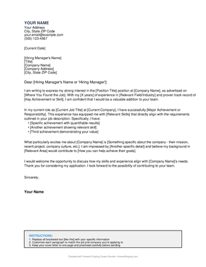 Cover Letter Template Preview